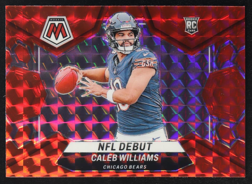 Caleb Williams 2024 Panini Mosaic Mosaic Camo Red #289 DEB at PristineAuction.com Caleb Williams 2024 Panini Mosaic Mosaic Camo Red #289 DEB at PristineAuction.com