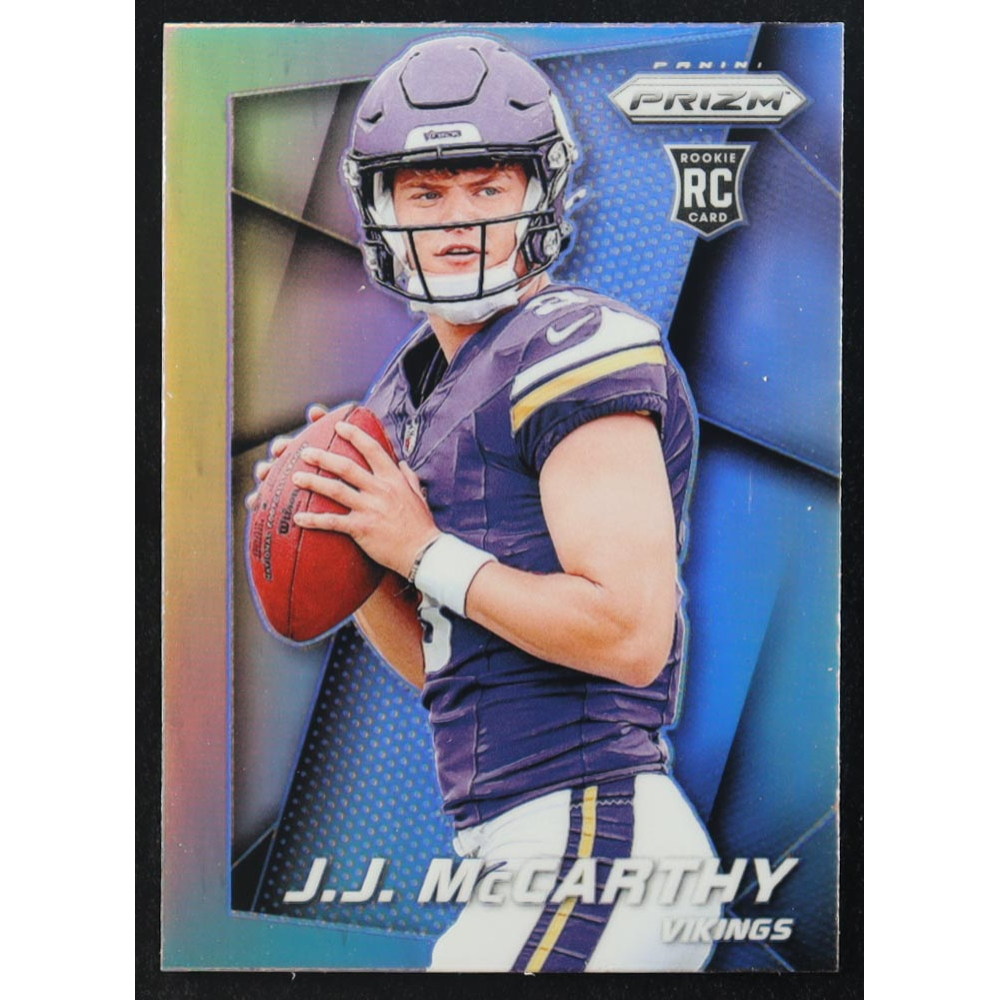 JJ McCarthy 2024 Panini Prizm Flashback Silver #3 RC at PristineAuction.com