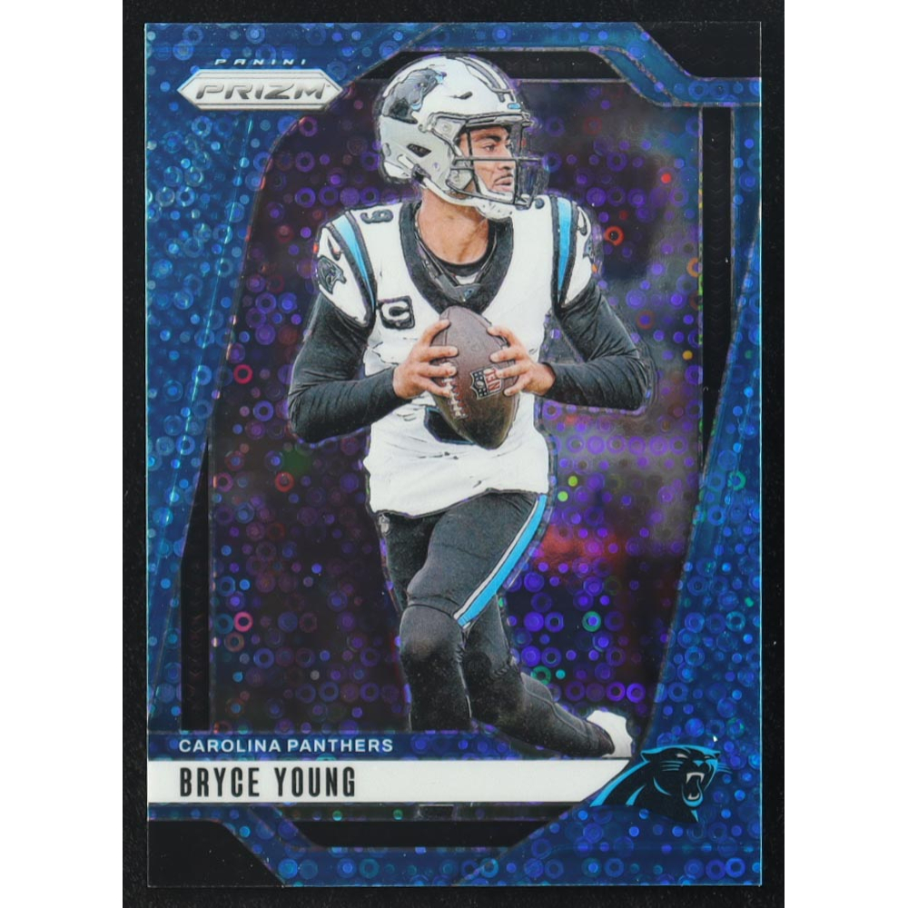 Bryce Young 2024 Panini Prizm Prizms No Huddle Blue #37 RC #51/99 at PristineAuction.com