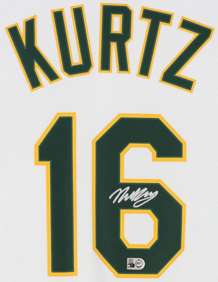 Nick Kurtz Signed Athletics Nike Authentic Jersey (MLB) at PristineAuction.com Nick Kurtz Signed Athletics Nike Authentic Jersey (MLB) at PristineAuction.com