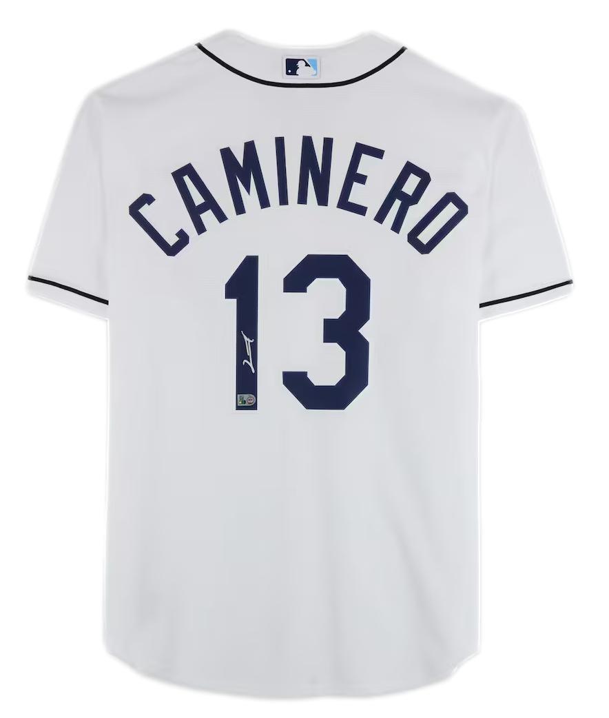 Junior Caminero Signed Rays Nike Authentic Jersey (MLB) at PristineAuction.com Junior Caminero Signed Rays Nike Authentic Jersey (MLB) at PristineAuction.com