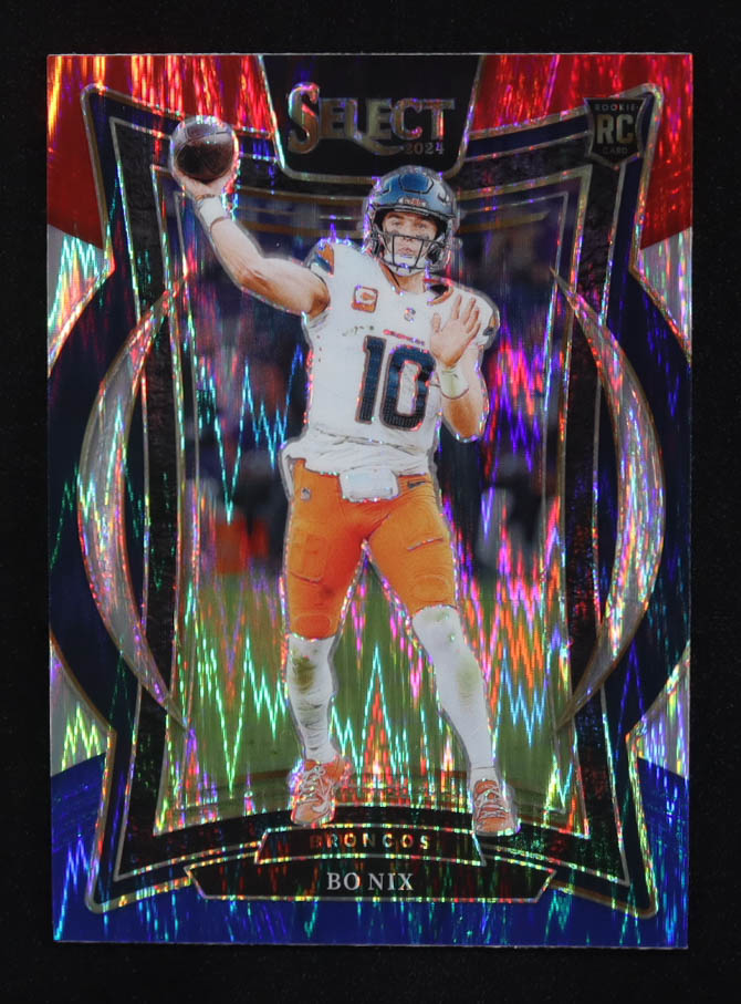Bo Nix 2024 Panini Select Concourse Red White Blue #30 RC at PristineAuction.com Bo Nix 2024 Panini Select Concourse Red White Blue #30 RC at PristineAuction.com