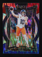 Bo Nix 2024 Panini Select Concourse Red White Blue #30 RC at PristineAuction.com