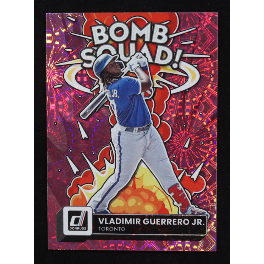 Vladimir Guerrero Jr. 2022 Donruss Bomb Squad Pink Fireworks #2 at PristineAuction.com