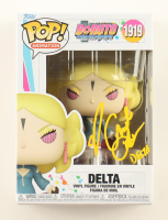 Amber Lee Connors Signed "Boruto: Naruto Next Generations" #1919 Delta Funko Pop! Vinyl Figure Inscribed "Delta" (JSA) at PristineAuction.com