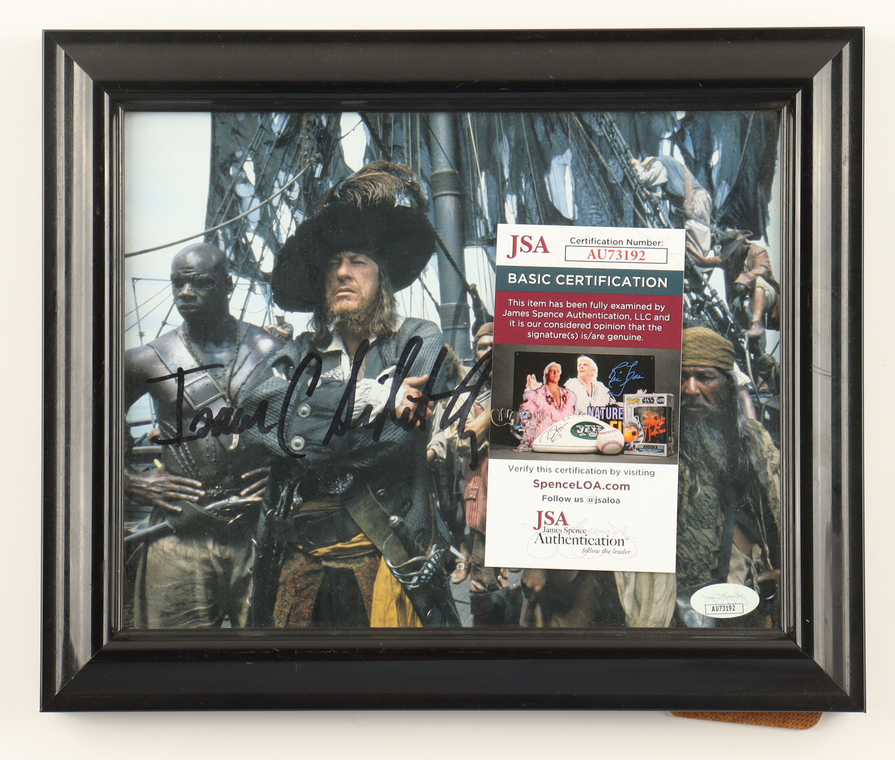 Isaac C. Singleton Jr. Signed "Pirates of the Caribbean: The Curse of the Black Pearl" Custom Framed Photo (JSA) at PristineAuction.com Isaac C. Singleton Jr. Signed "Pirates of the Caribbean: The Curse of the Black Pearl" Custom Framed Photo (JSA) at PristineAuction.com