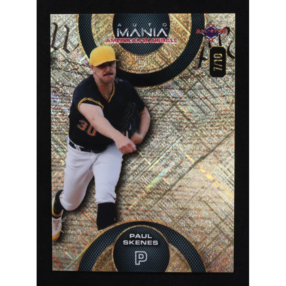 Paul Skenes 2024 Wild Card Auto Mania American Baseball Constitution Crosshatch Foil #AMAC-PS2 #07/10 RC at PristineAuction.com