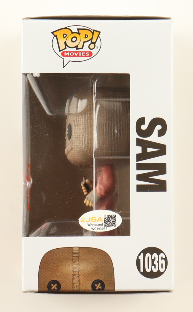 Quinn Lord Signed "Trick'r Treat" #1036 Sam Funko Pop! Vinyl Figure Inscribed "Sam" (JSA) at PristineAuction.com Quinn Lord Signed "Trick'r Treat" #1036 Sam Funko Pop! Vinyl Figure Inscribed "Sam" (JSA) at PristineAuction.com