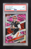 Joe Burrow 2024 Spectra Neon Pink Die-Cut Prizm #25 RC #03/20 (PSA 9) at PristineAuction.com