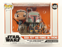 Daniel Logan Signed "Star Wars" #486 Boba Fett And Fennec On Throne Bobble-Head Funko Pop! Vinyl Figure Inscribed "Boba Fett" (JSA) at PristineAuction.com
