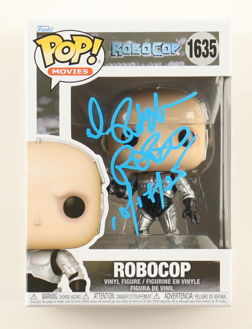 Peter Weller Signed "Robocop" #1635 Robocop Funko Pop! Vinyl Figure Inscribed "Robo 10/17/25" (JSA) at PristineAuction.com Peter Weller Signed "Robocop" #1635 Robocop Funko Pop! Vinyl Figure Inscribed "Robo 10/17/25" (JSA) at PristineAuction.com