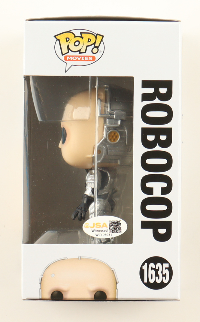 Peter Weller Signed "Robocop" #1635 Robocop Funko Pop! Vinyl Figure Inscribed "Robo 10/17/25" (JSA) at PristineAuction.com Peter Weller Signed "Robocop" #1635 Robocop Funko Pop! Vinyl Figure Inscribed "Robo 10/17/25" (JSA) at PristineAuction.com