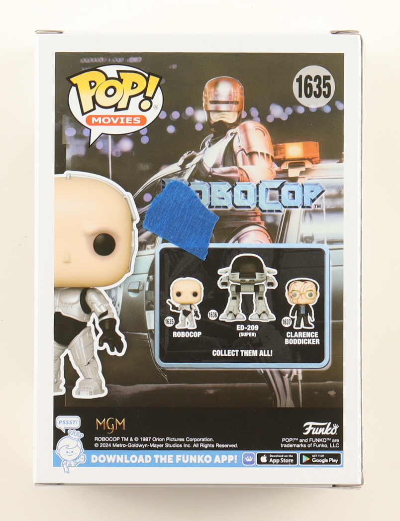 Peter Weller Signed "Robocop" #1635 Robocop Funko Pop! Vinyl Figure Inscribed "Robo 10/17/25" (JSA) at PristineAuction.com Peter Weller Signed "Robocop" #1635 Robocop Funko Pop! Vinyl Figure Inscribed "Robo 10/17/25" (JSA) at PristineAuction.com