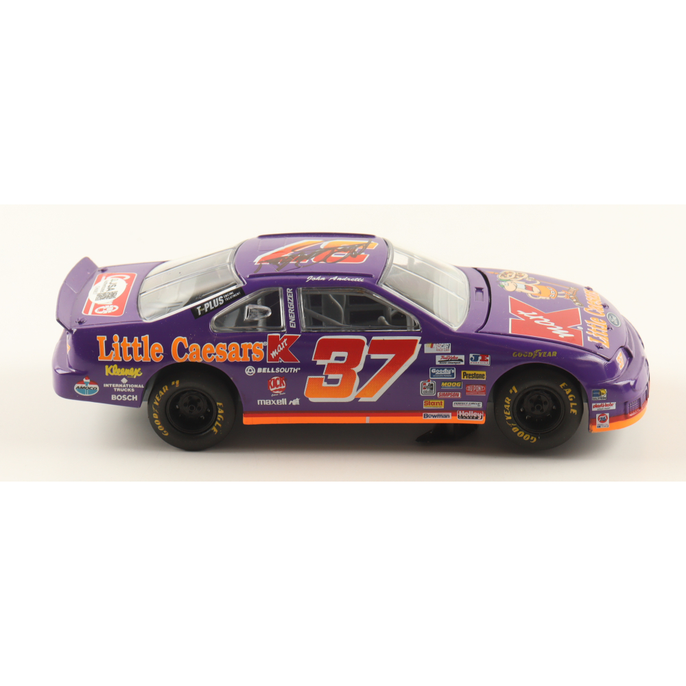 John Andretti Signed NASCAR #37 K-Mart Little Caesars 1995 Ford Thunderbird 1/24 Die-Cast Car (JSA) at PristineAuction.com