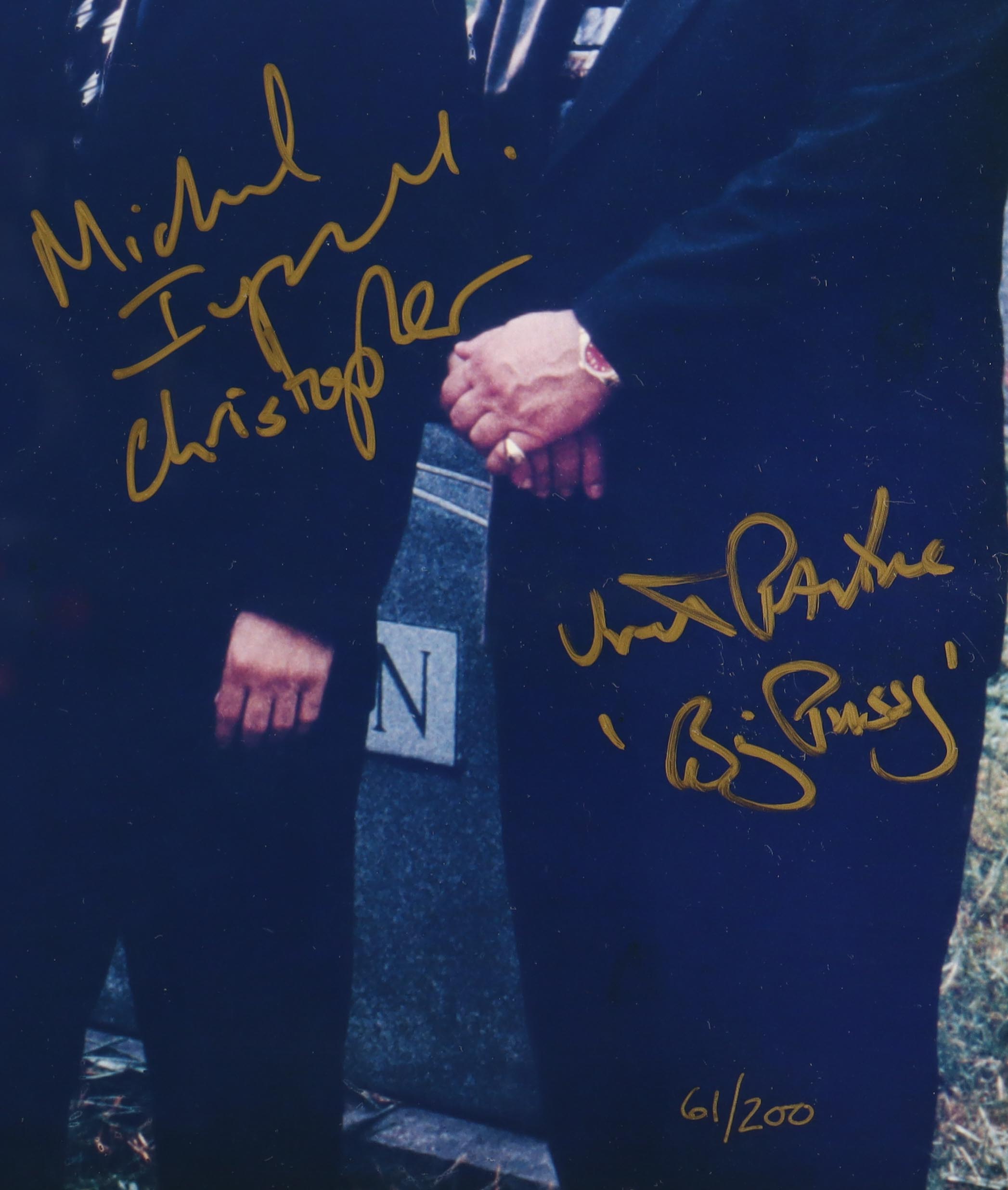 James Gandolfini, Tony Sirico, Steven Van Zandt | "The Sopranos" LE Custom Framed Photo Cast-Signed & Inscribed By (5) #61/200 (JSA) at PristineAuction.com James Gandolfini, Tony Sirico, Steven Van Zandt | "The Sopranos" LE Custom Framed Photo Cast-Signed & Inscribed By (5) #61/200 (JSA) at PristineAuction.com