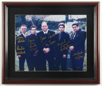 James Gandolfini, Tony Sirico, Steven Van Zandt | "The Sopranos" LE Custom Framed Photo Cast-Signed & Inscribed By (5) #61/200 (JSA) at PristineAuction.com