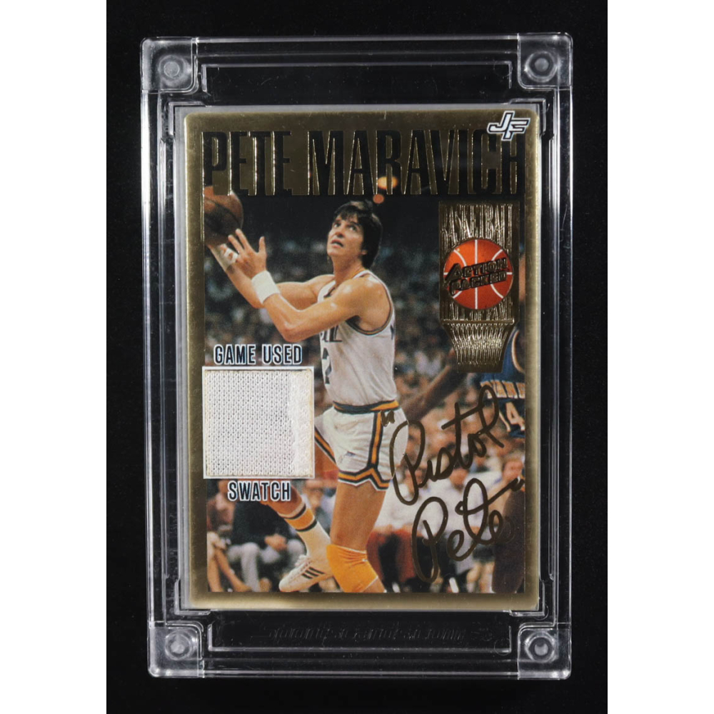 Pete Maravich 2022-23 Sportscards.com Jersey Fusion Game-Used Swatch #PMS70 at PristineAuction.com