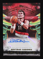 Arvydas Sabonis 2024-25 Topps Inception Memory Lane Marks Red #MLMAS #47/75 at PristineAuction.com