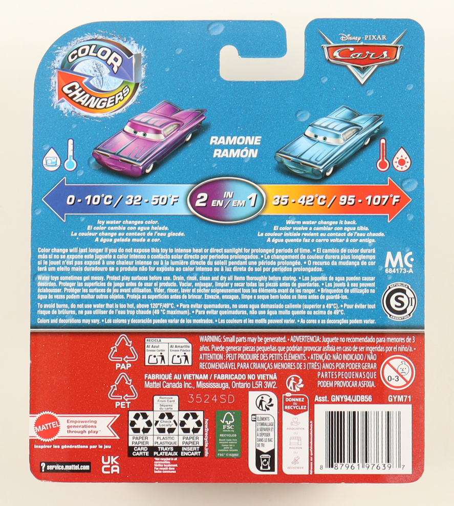 Cheech Marin Signed Disney Pixar "Cars" Color Changers Ramone 1:55 Scale Diecast Mattel Toy Car (JSA) at PristineAuction.com Cheech Marin Signed Disney Pixar "Cars" Color Changers Ramone 1:55 Scale Diecast Mattel Toy Car (JSA) at PristineAuction.com