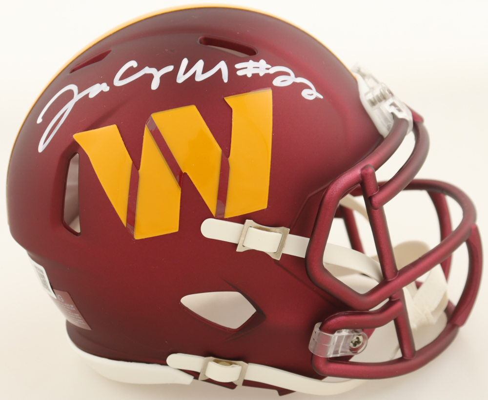 Jacory Croskey-Merritt Signed Commanders Speed Mini Helmet (Beckett) at PristineAuction.com Jacory Croskey-Merritt Signed Commanders Speed Mini Helmet (Beckett) at PristineAuction.com