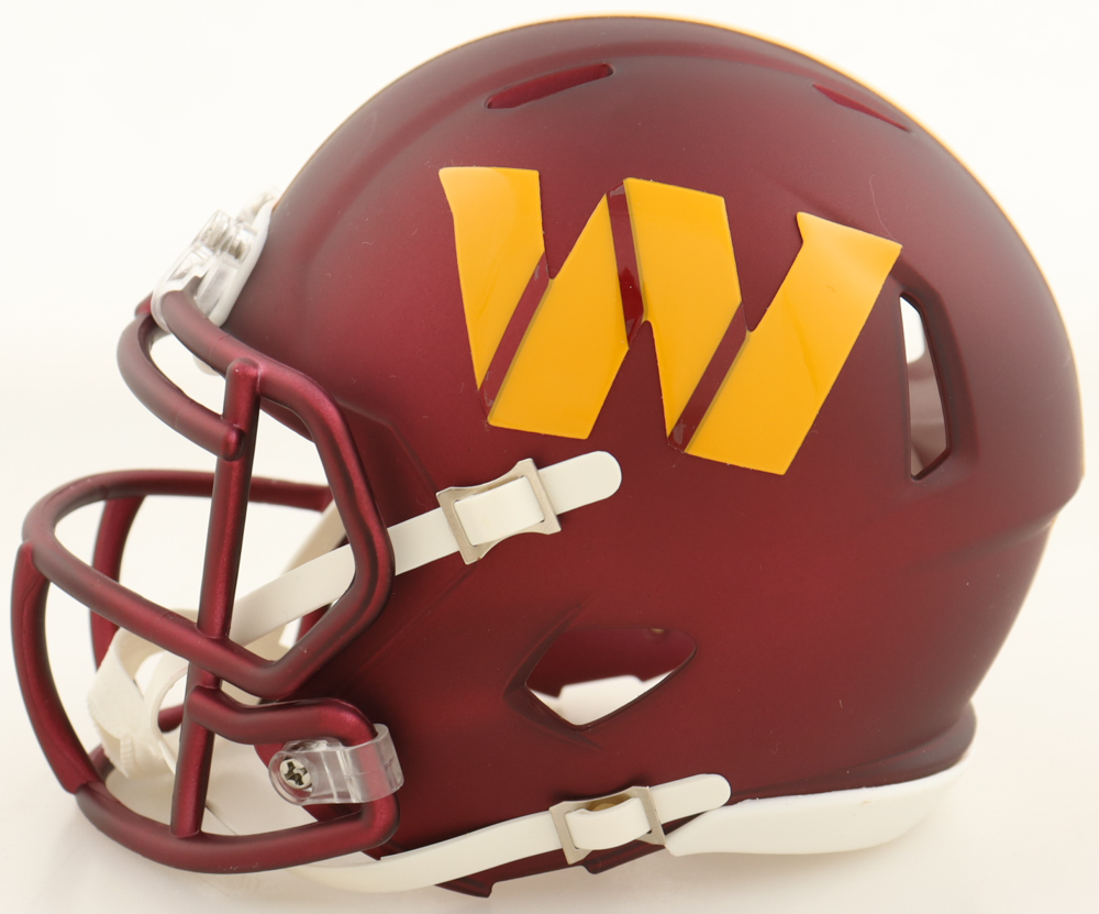 Jacory Croskey-Merritt Signed Commanders Speed Mini Helmet (Beckett) at PristineAuction.com Jacory Croskey-Merritt Signed Commanders Speed Mini Helmet (Beckett) at PristineAuction.com