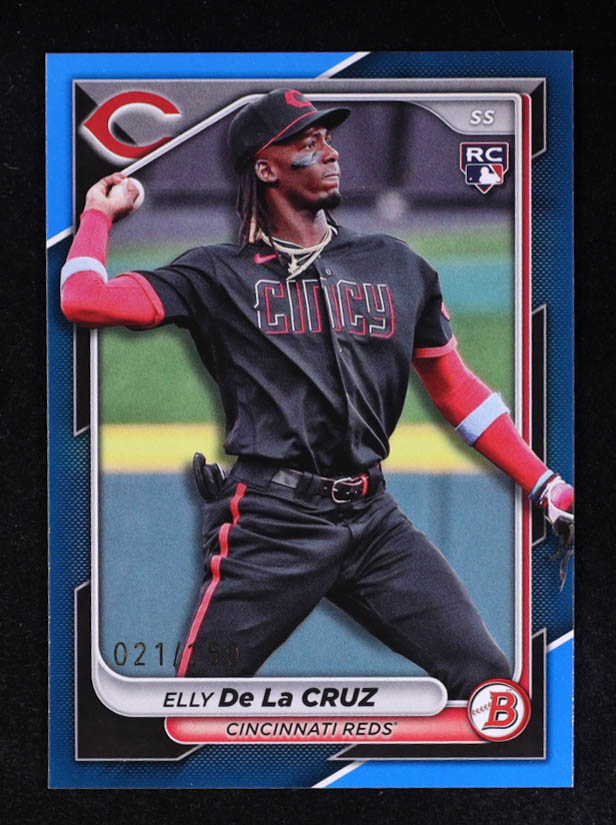 Elly De La Cruz 2024 Bowman Blue #22 #021/150 RC at PristineAuction.com Elly De La Cruz 2024 Bowman Blue #22 #021/150 RC at PristineAuction.com