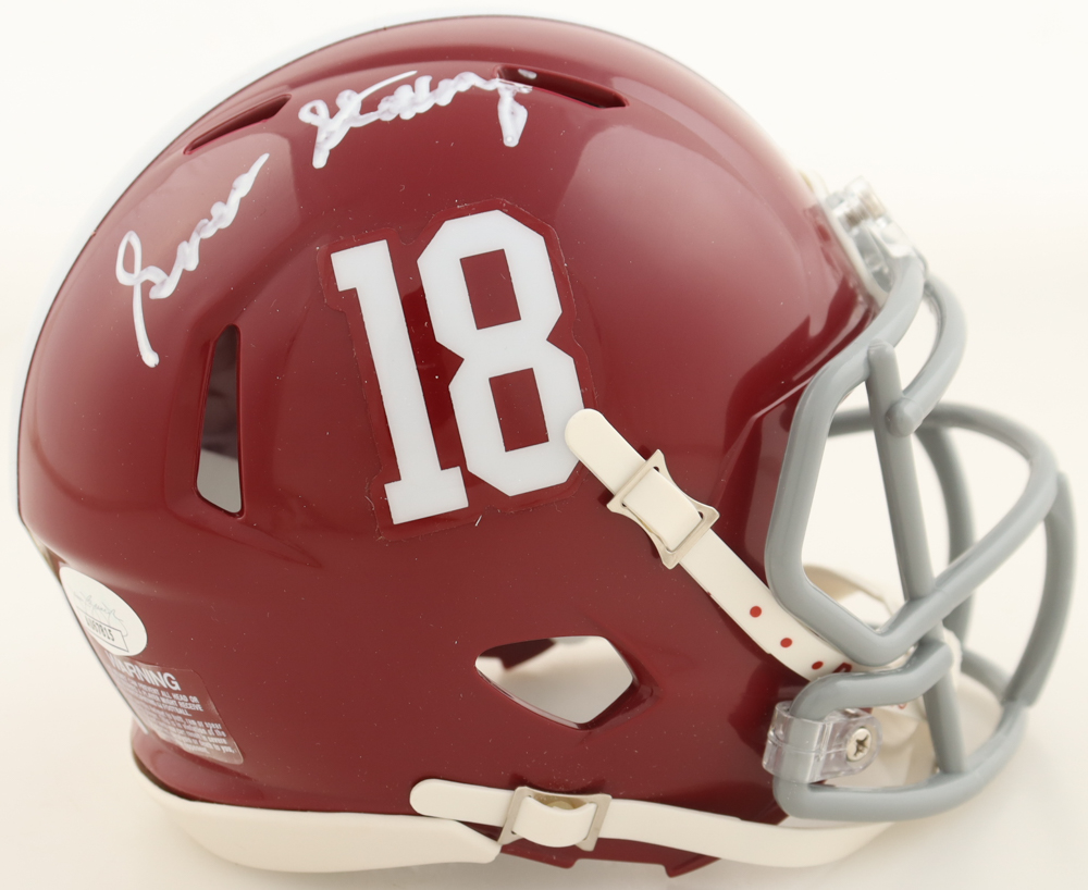 Gene Stallings Signed Alabama Crimson Tide Speed Mini Helmet (JSA) at PristineAuction.com Gene Stallings Signed Alabama Crimson Tide Speed Mini Helmet (JSA) at PristineAuction.com
