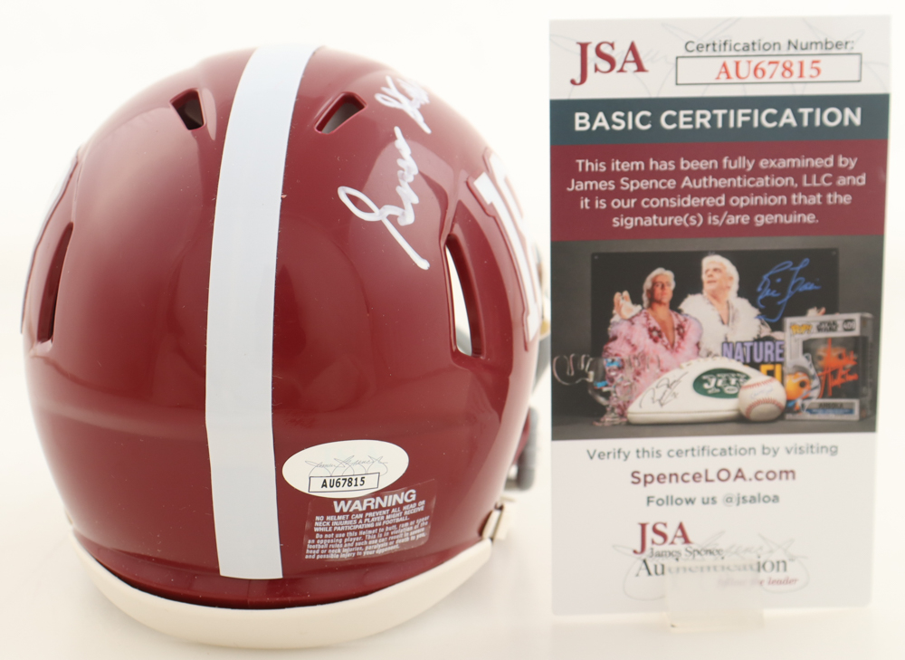 Gene Stallings Signed Alabama Crimson Tide Speed Mini Helmet (JSA) at PristineAuction.com Gene Stallings Signed Alabama Crimson Tide Speed Mini Helmet (JSA) at PristineAuction.com