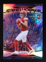 Jayden Daniels 2024 Panini Prizm Fireworks Prizms Silver #24 RC at PristineAuction.com
