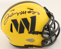 Jacory Croskey-Merritt Signed Commanders Rave Alternate Speed Mini Helmet (Beckett) at PristineAuction.com