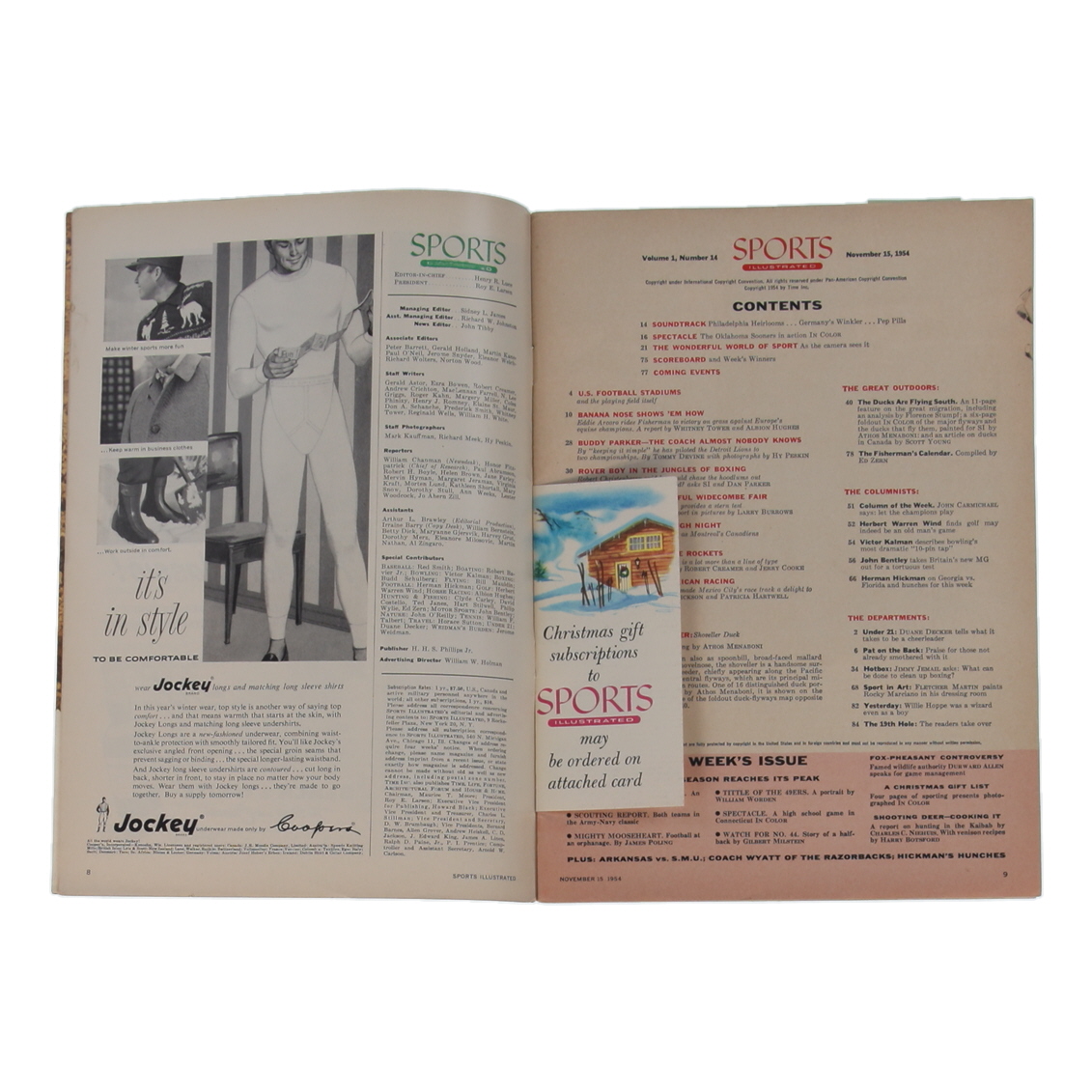 1954 Sports Illustrated Magazine at PristineAuction.com 1954 Sports Illustrated Magazine at PristineAuction.com