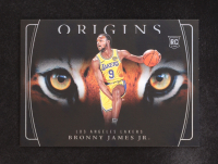 Bronny James Jr. 2024-25 Panini Origins Tiger Eyes #10 RC at PristineAuction.com
