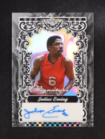 Julius Erving 2025 Leaf Signature Series Silver Lava #BAJE1 #1/1 at PristineAuction.com