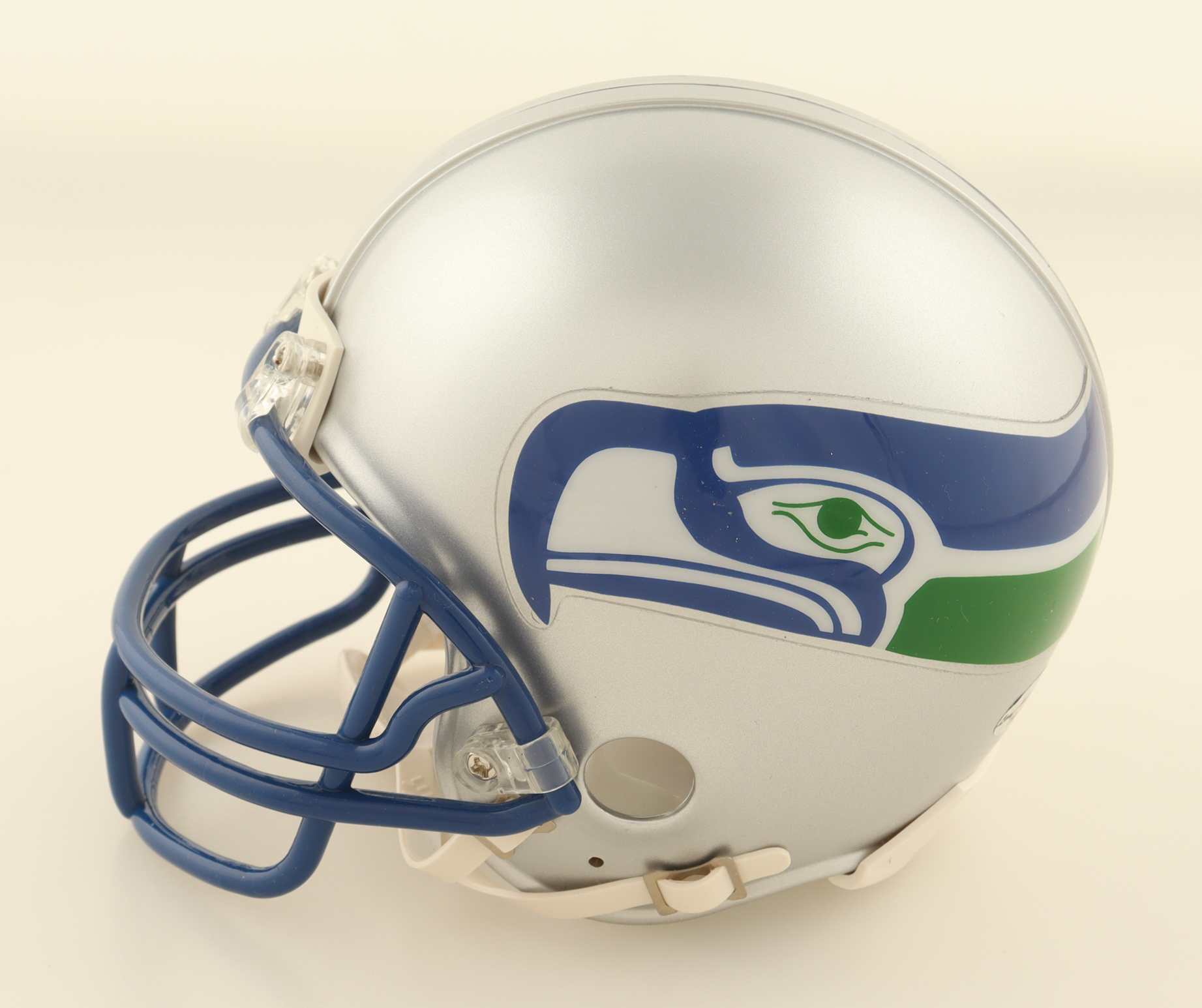 Steve Largent Signed Seahawks Throwback Mini Helmet Inscribed "HOF '95" (Leaf) at PristineAuction.com Steve Largent Signed Seahawks Throwback Mini Helmet Inscribed "HOF '95" (Leaf) at PristineAuction.com