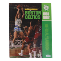 Larry Bird Signed 1981-82 Celtics Yearbook (PSA) at PristineAuction.com