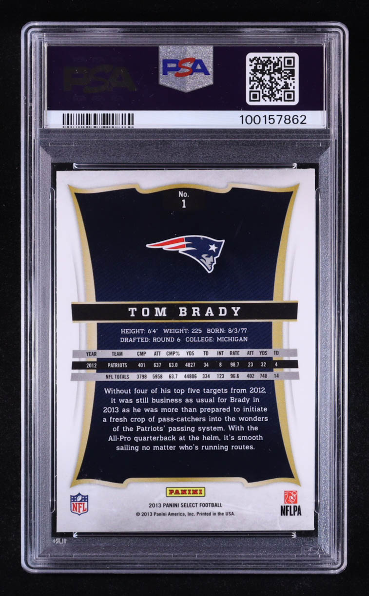 Tom Brady 2013 Panini Select #1 (PSA 9) at PristineAuction.com Tom Brady 2013 Panini Select #1 (PSA 9) at PristineAuction.com