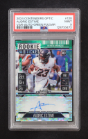 Audric Estime 2024 Contenders Optic Variation Green Pulsar Rookie Ticket Auto #120 RC #25/25 (PSA 9) at PristineAuction.com
