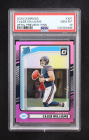 Caleb Williams 2024 Donruss Optic Preview-Pink Prizm RR #327 RC (PSA 10) at PristineAuction.com