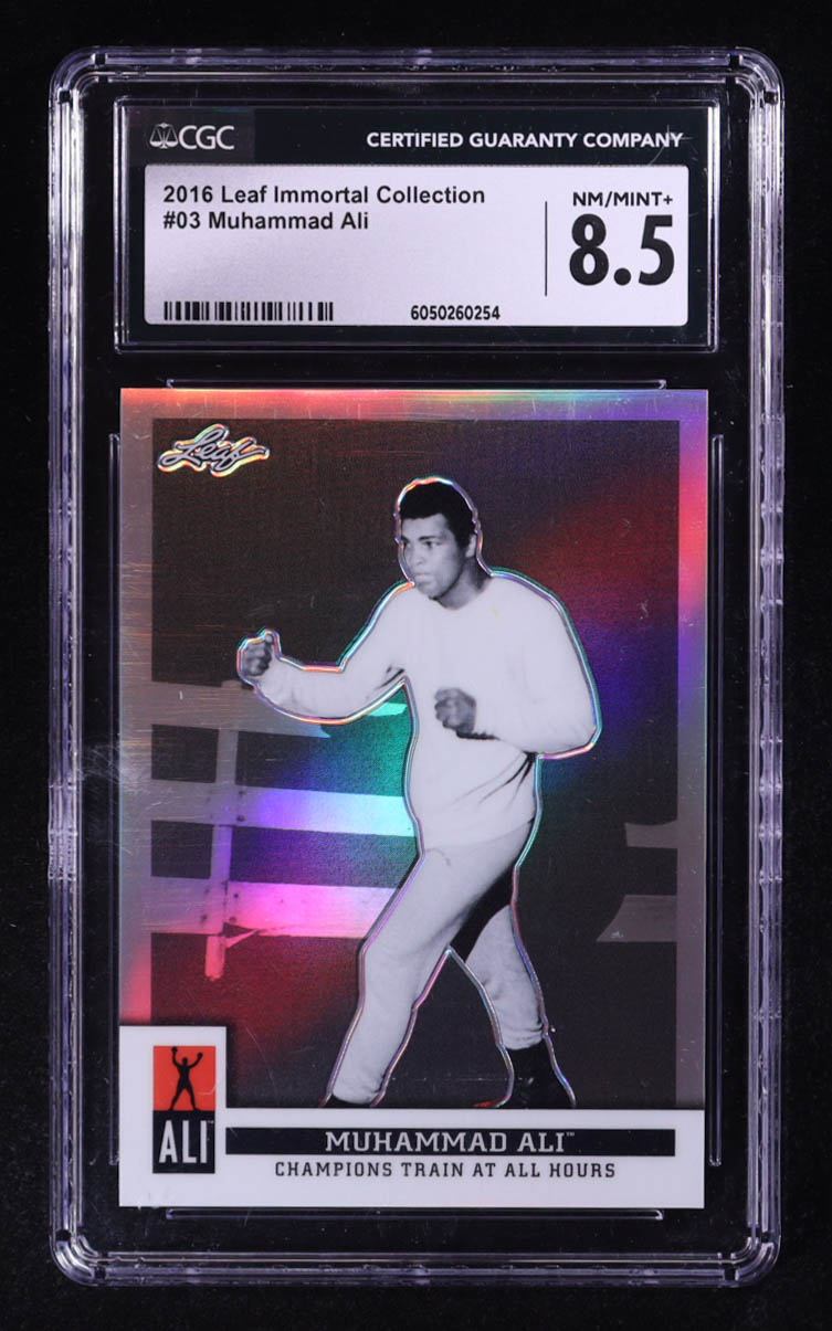 Muhammad Ali 2016 Leaf immortal Collection #03 (CGC 8.5) at PristineAuction.com Muhammad Ali 2016 Leaf immortal Collection #03 (CGC 8.5) at PristineAuction.com