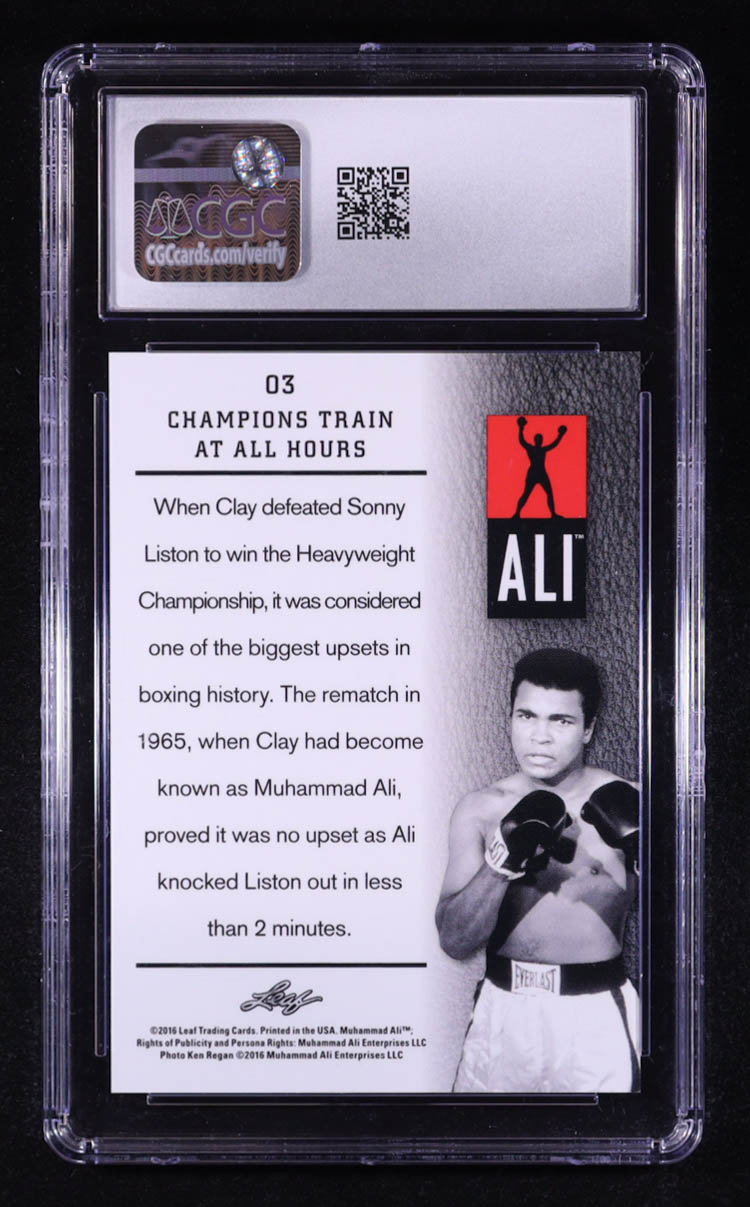 Muhammad Ali 2016 Leaf immortal Collection #03 (CGC 8.5) at PristineAuction.com Muhammad Ali 2016 Leaf immortal Collection #03 (CGC 8.5) at PristineAuction.com