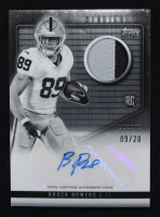 Brock Bowers 2024 Topps Midnight Rookie Jersey Autographs Equinox #RJABB #09/20 RC at PristineAuction.com