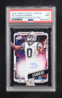 Ja'Tavion Sanders 2024 Topps Cosmic Chrome Black Eclipse Autograph #JS RC #02/10 (PSA 9) at PristineAuction.com