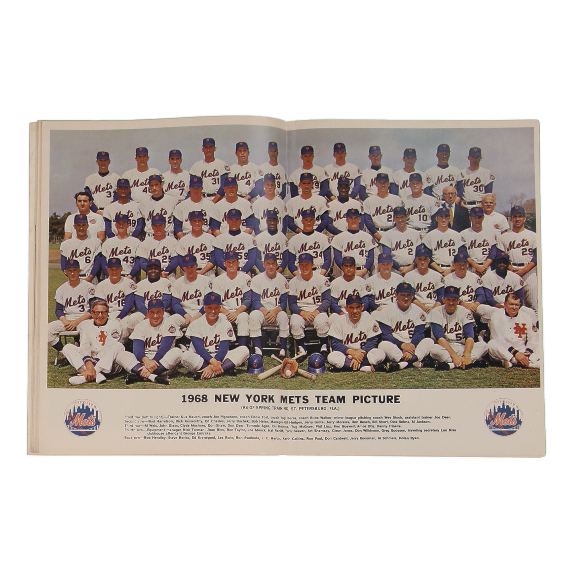 Nolan Ryan Signed 1969 Mets Official Yearbook (PSA) at PristineAuction.com Nolan Ryan Signed 1969 Mets Official Yearbook (PSA) at PristineAuction.com