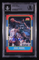 Mark Aguirre Signed 1986-87 Fleer #3 RC (BGS) at PristineAuction.com