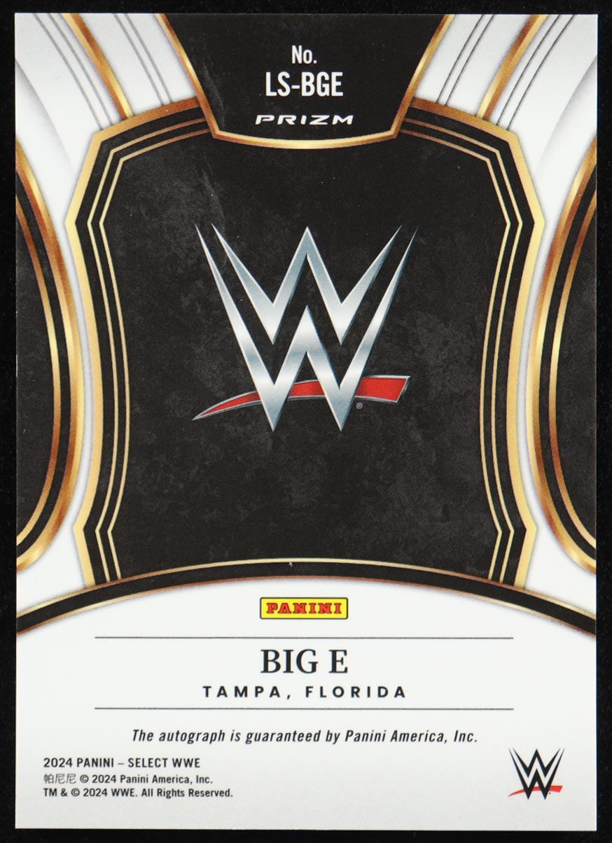Big E 2024 Select WWE Legendary Signatures Flash Prizms #LSBGE at PristineAuction.com Big E 2024 Select WWE Legendary Signatures Flash Prizms #LSBGE at PristineAuction.com
