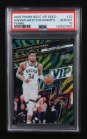 Giannis Antetokounmpo 2025 Panini National Convention VIP Gold Packs Panini #22 (PSA 10) at PristineAuction.com