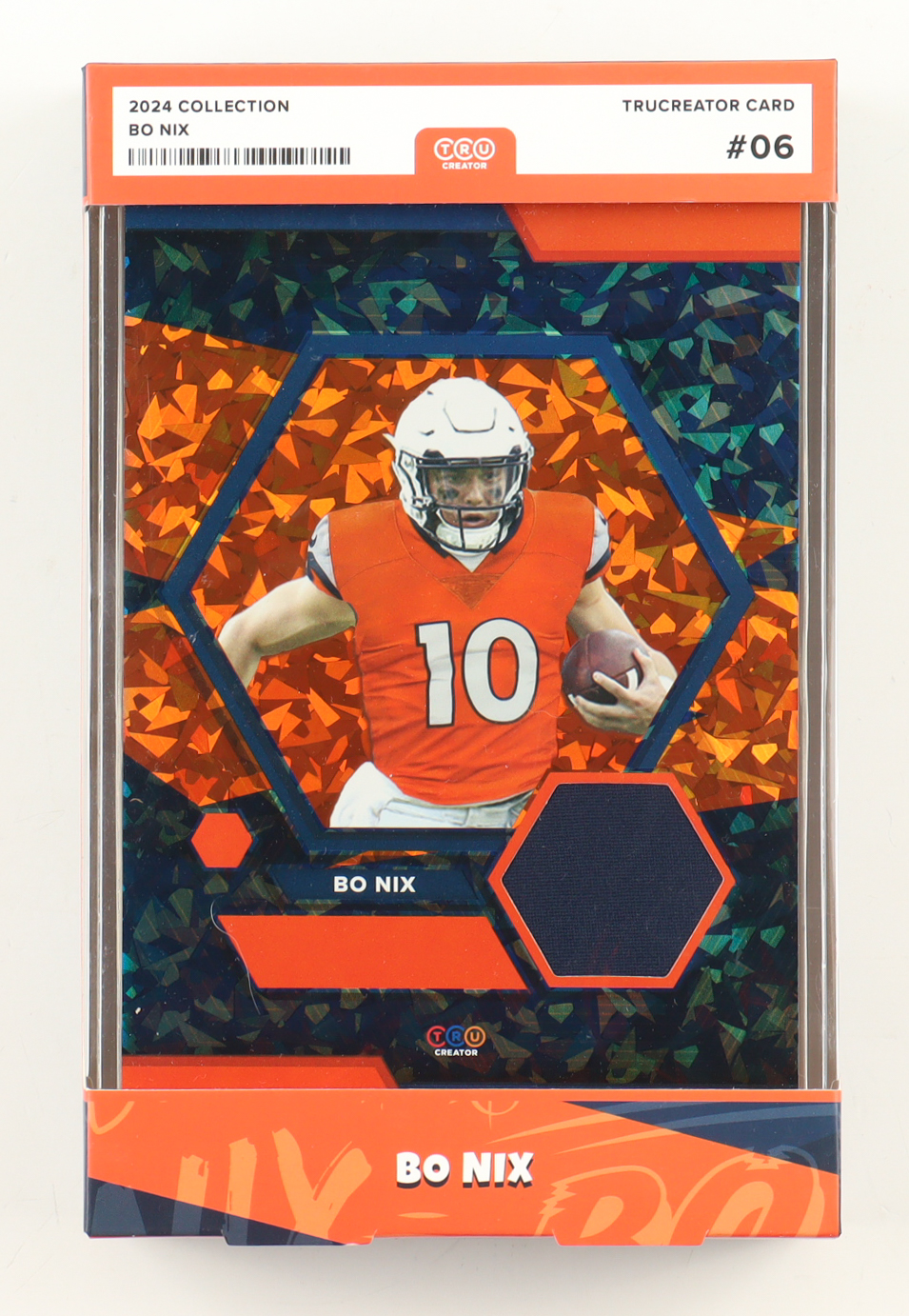 Bo Nix 2024 TruCreator Jumbo Cracked Ice #06 #JCBN RC at PristineAuction.com Bo Nix 2024 TruCreator Jumbo Cracked Ice #06 #JCBN RC at PristineAuction.com