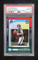 Caleb Williams 2024 Panini Donruss Optic Preview-Red & Green Prizm RR #327 RC (PSA 10) at PristineAuction.com