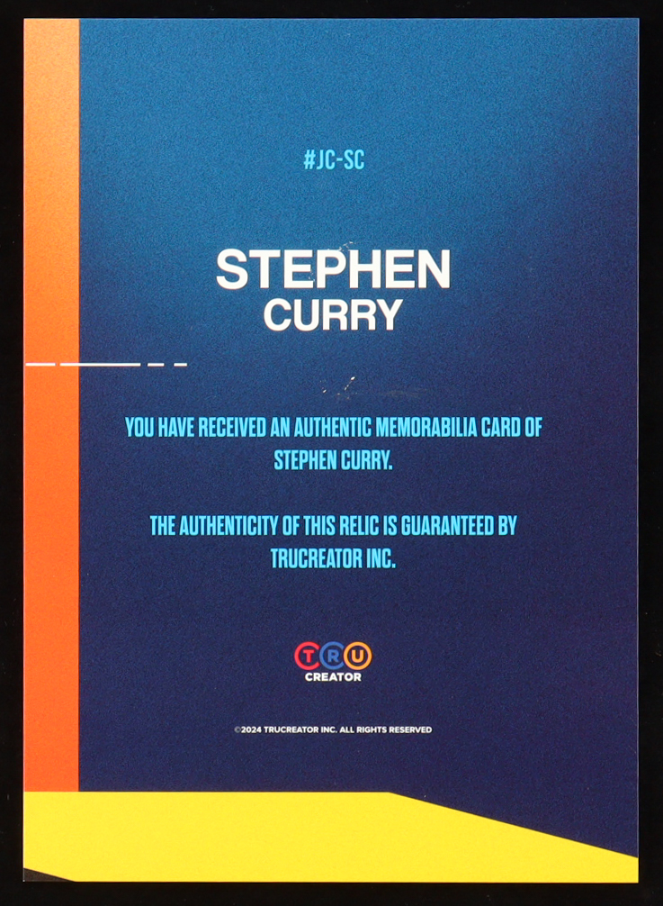 Stephen Curry 2024 TruSport Jumbo Trucreator Cracked Ice #05 #JC-SC JSY at PristineAuction.com Stephen Curry 2024 TruSport Jumbo Trucreator Cracked Ice #05 #JC-SC JSY at PristineAuction.com
