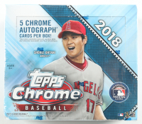 2018 Topps Chrome Baseball Jumbo Box with (12) Packs at PristineAuction.com
